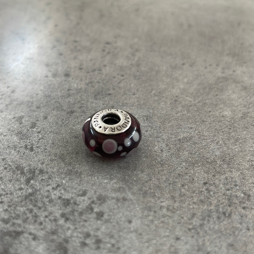 Purple murano charm PANDORA